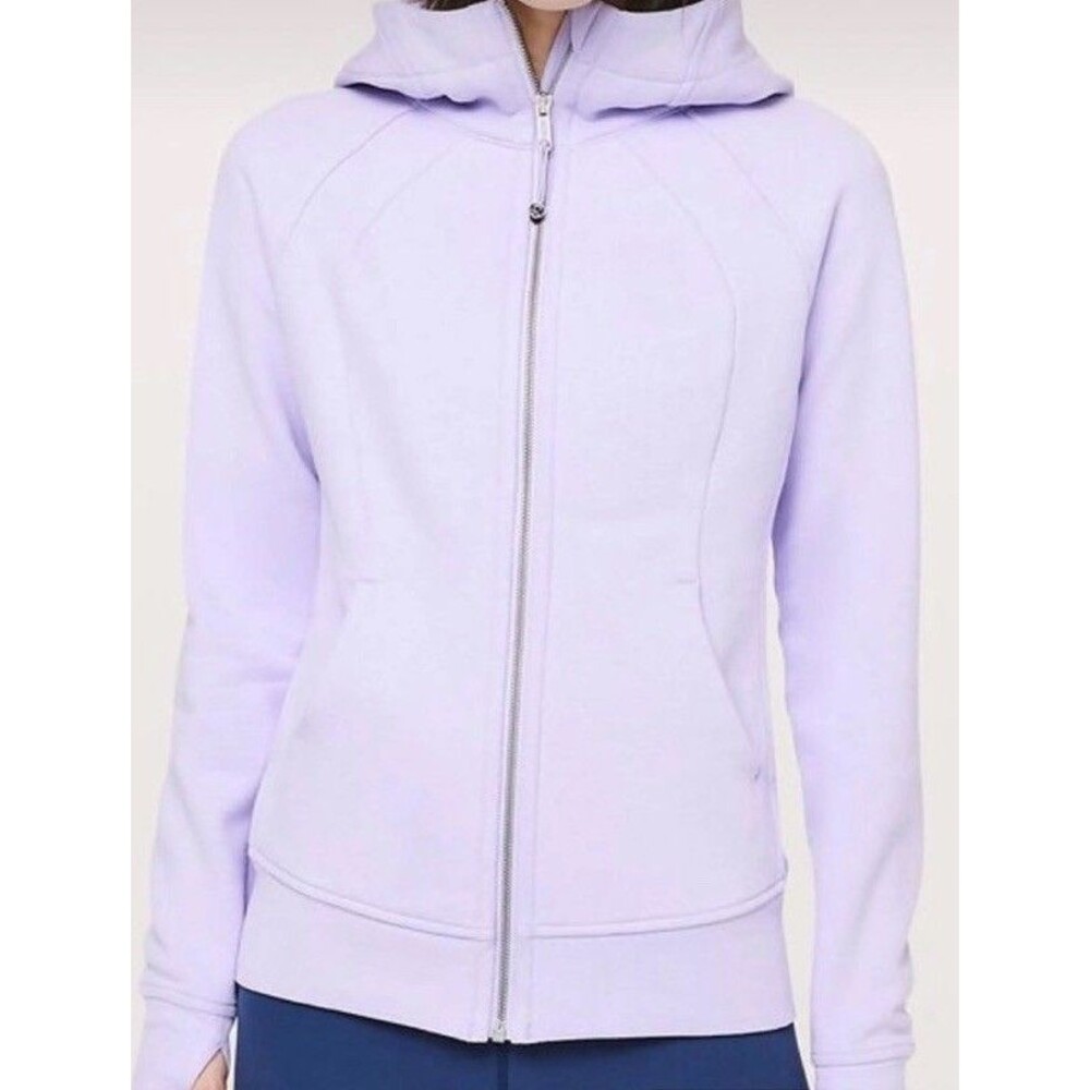 Lululemon Size 4 Scuba Hoodie Full Zip Lavender Purple